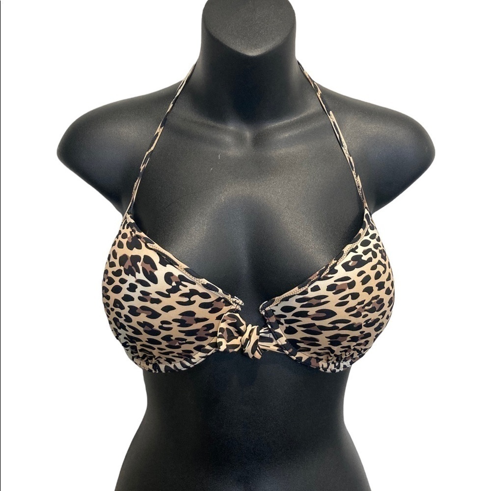 🌺 3/$20 Bluenotes Cheetah print push-up bikini top